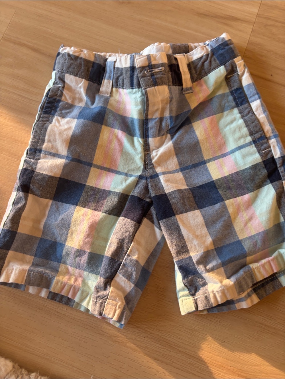 Janie and Jack Boys Plaid Cotton Shorts